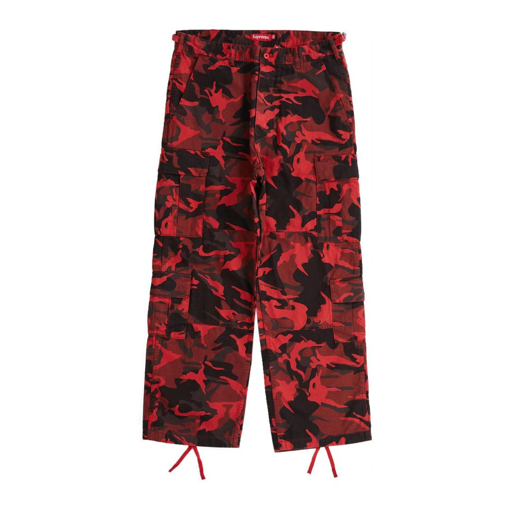 Supreme Camo Cargo Pants Red – Clout of the South