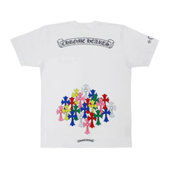 Chrome Hearts White Multi Color Cross T-Shirt