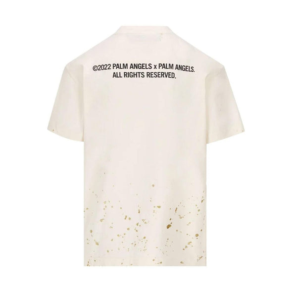 Palm Angels Gold Splatter Shirt