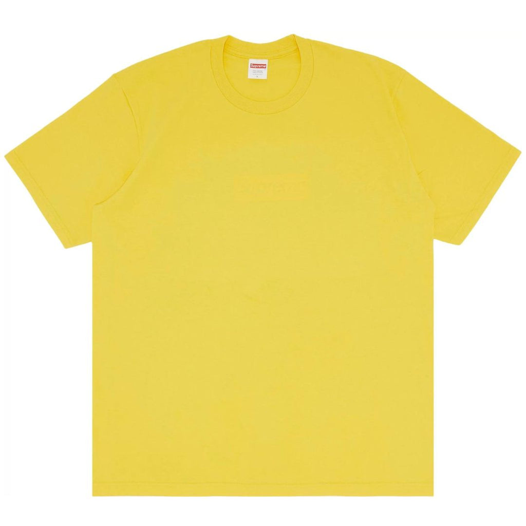 Supreme Tonal Box Logo Tee Yellow